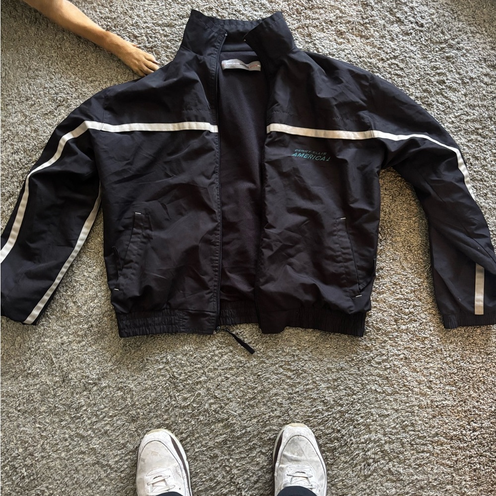 Perry Ellis Black Jacket with Cream Accent